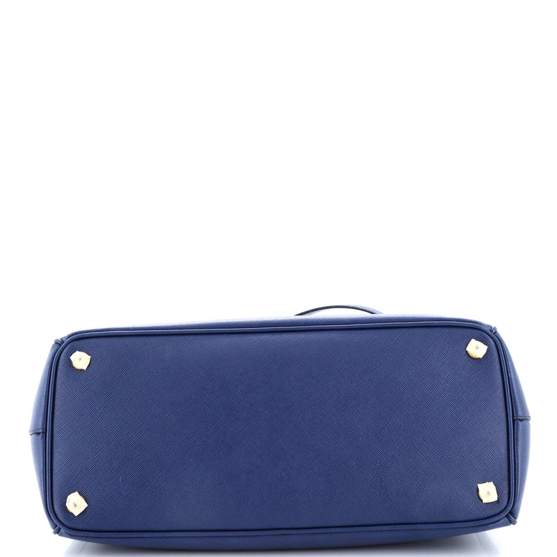 Double Zip Lux Tote Saffiano Leather