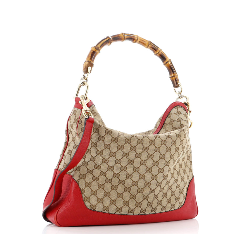 Diana Bamboo Shoulder Bag Gg Canvas