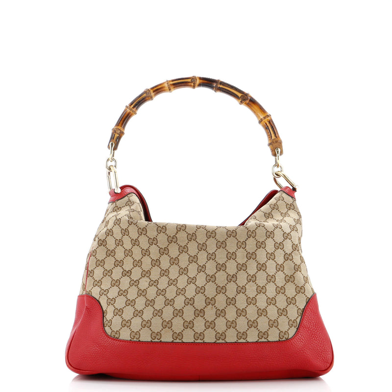 Diana Bamboo Shoulder Bag Gg Canvas