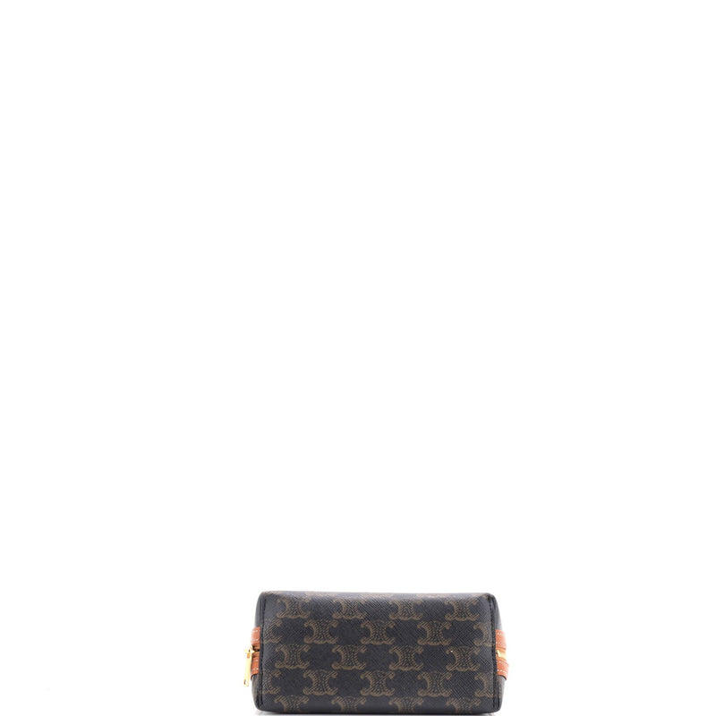 Zip Around Chain Clutch Triomphe Coated