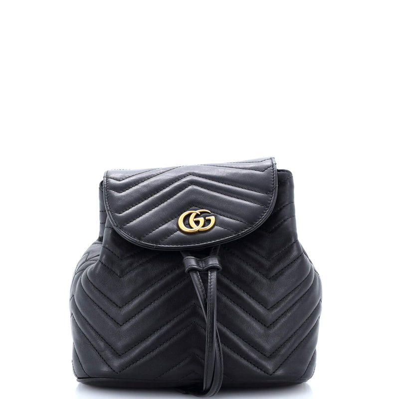 Gg Marmont Drawstring Backpack Matelasse