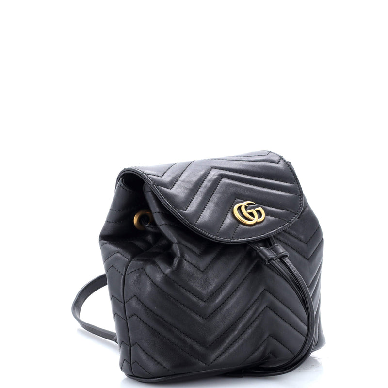 Gg Marmont Drawstring Backpack Matelasse