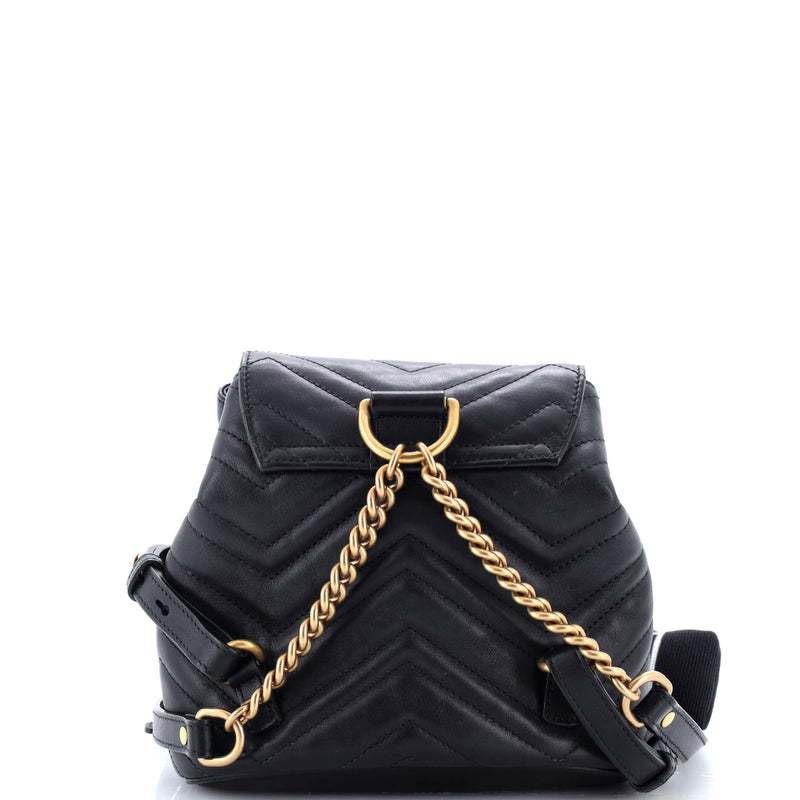 Gg Marmont Drawstring Backpack Matelasse