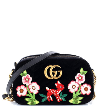 Gg Marmont Camera Bag Embroidered