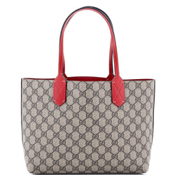 Reversible Tote Gg Print Leather Small