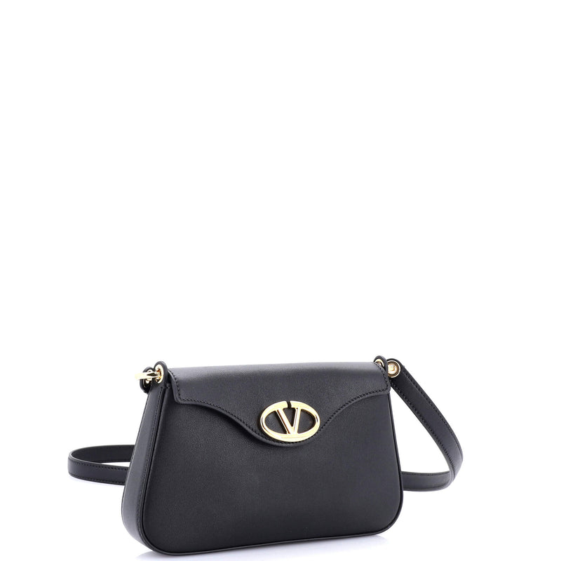Vlogo Bold Flap Shoulder Bag Leather