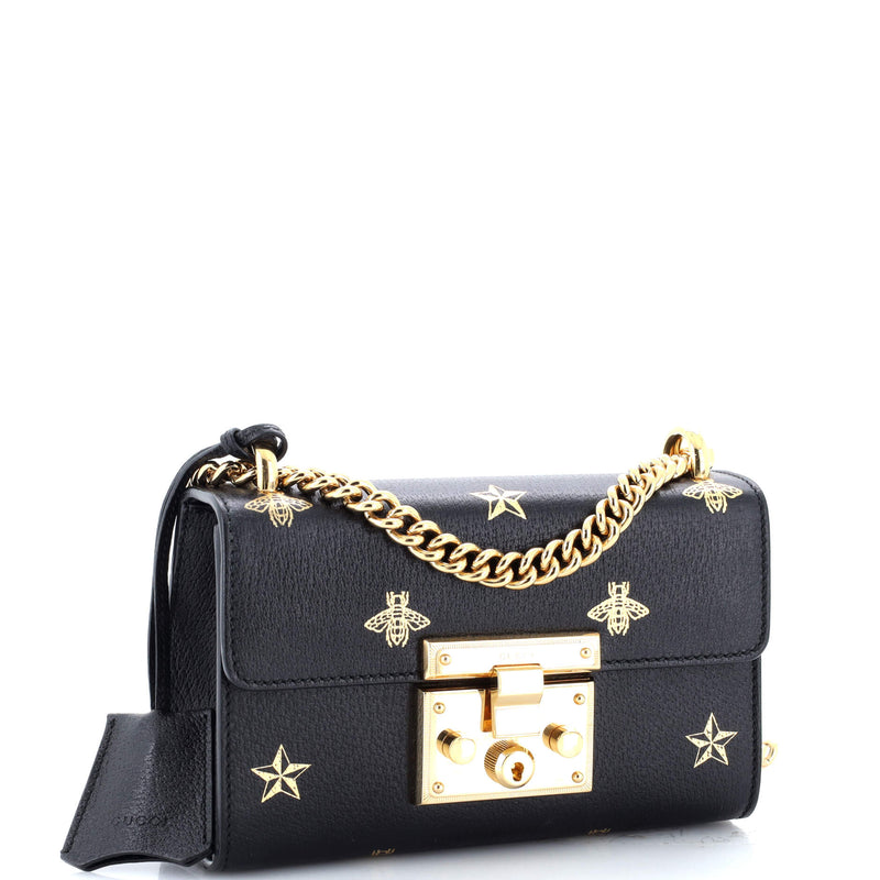 Padlock Shoulder Bag Printed Leather