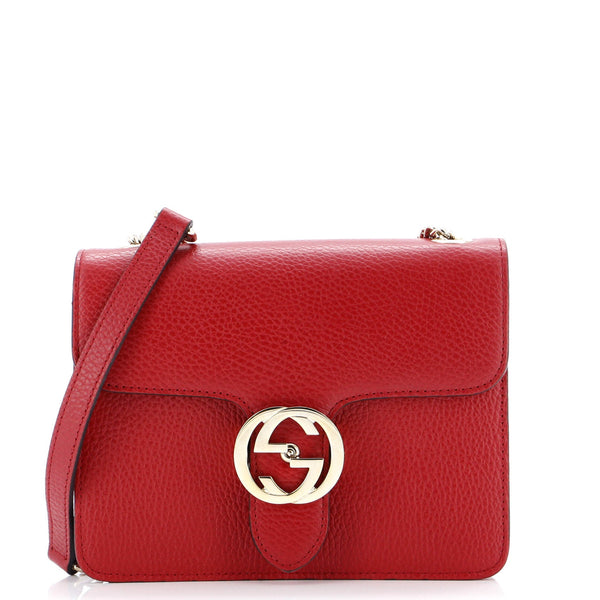 Interlocking Shoulder Bag Leather Small