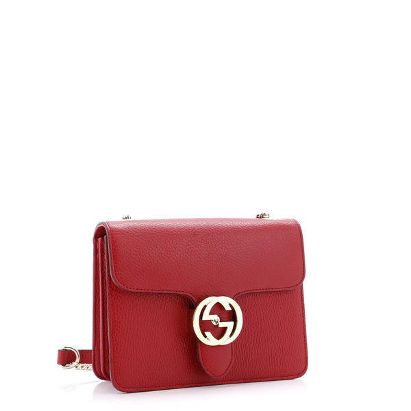 Interlocking Shoulder Bag Leather Small