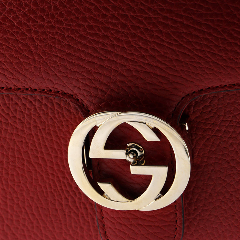 Interlocking Shoulder Bag Leather Small