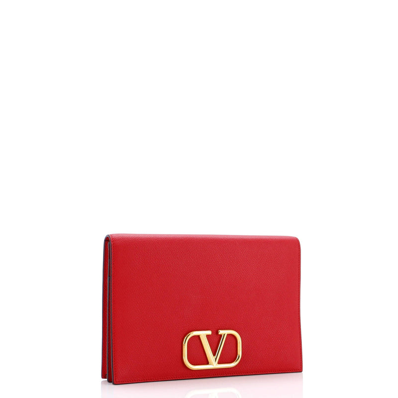 Vlogo Signature Flap Pouch Leather