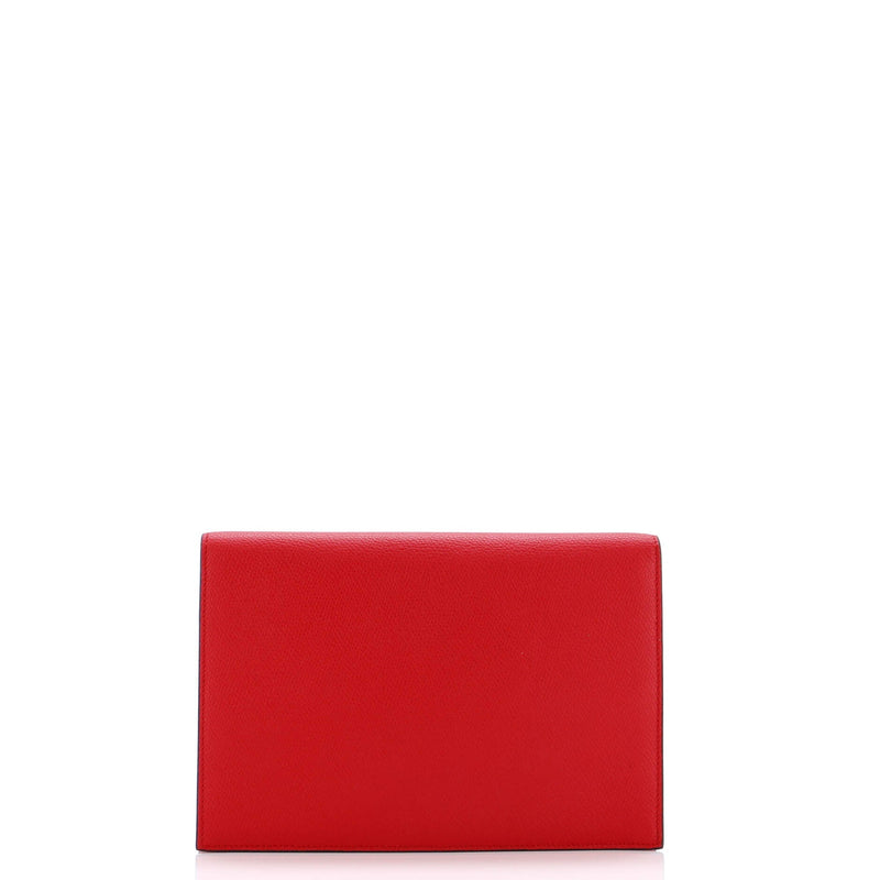 Vlogo Signature Flap Pouch Leather
