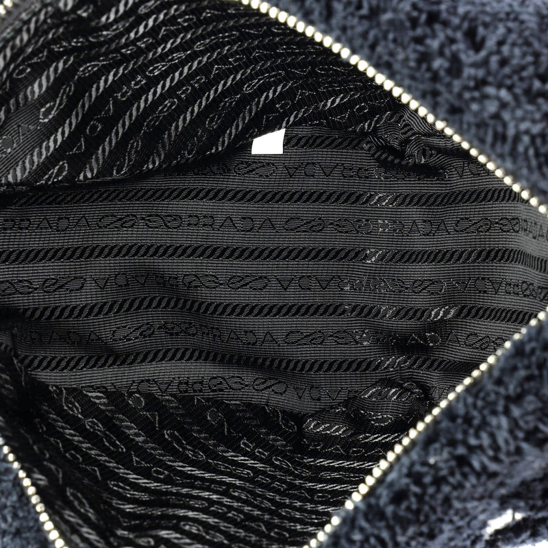 Triangle Logo Zip Crossbody Bag Terry