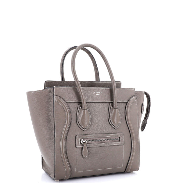 Luggage Bag Grainy Leather Micro