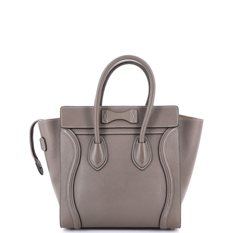 Luggage Bag Grainy Leather Micro