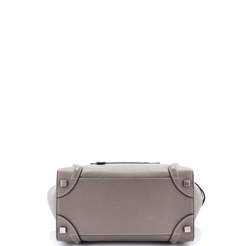 Luggage Bag Grainy Leather Micro