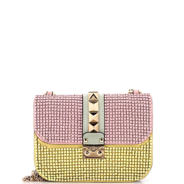 Glam Lock Shoulder Bag Embellished