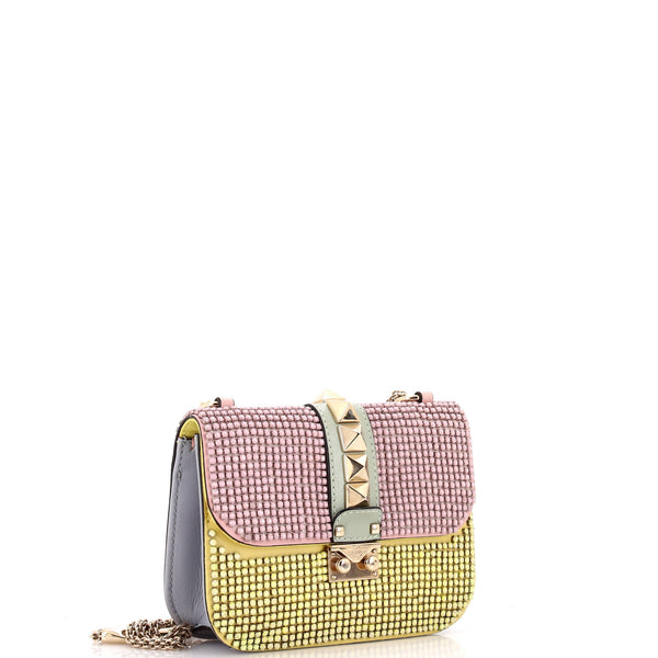Glam Lock Shoulder Bag Embellished