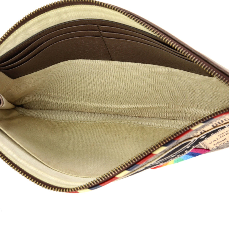 Courrier Pouch Gg Coated Canvas With