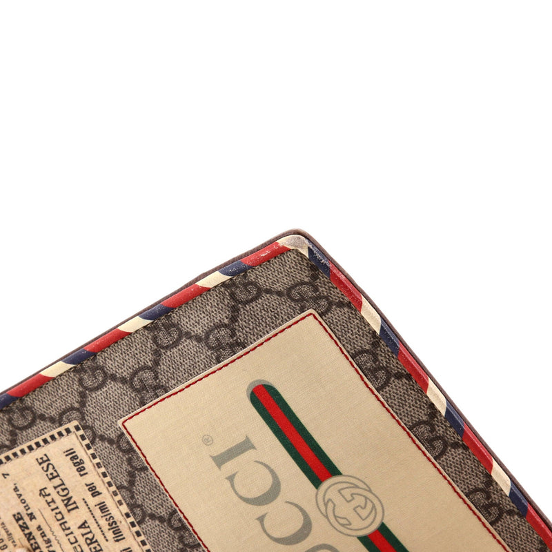 Courrier Pouch Gg Coated Canvas With