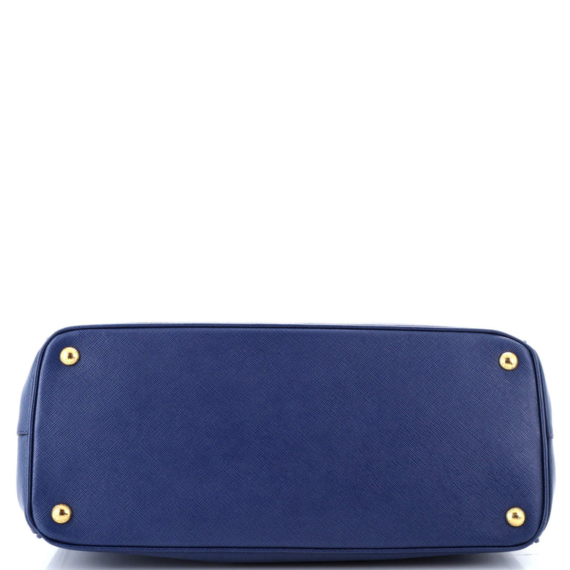 Double Zip Lux Tote Saffiano Leather