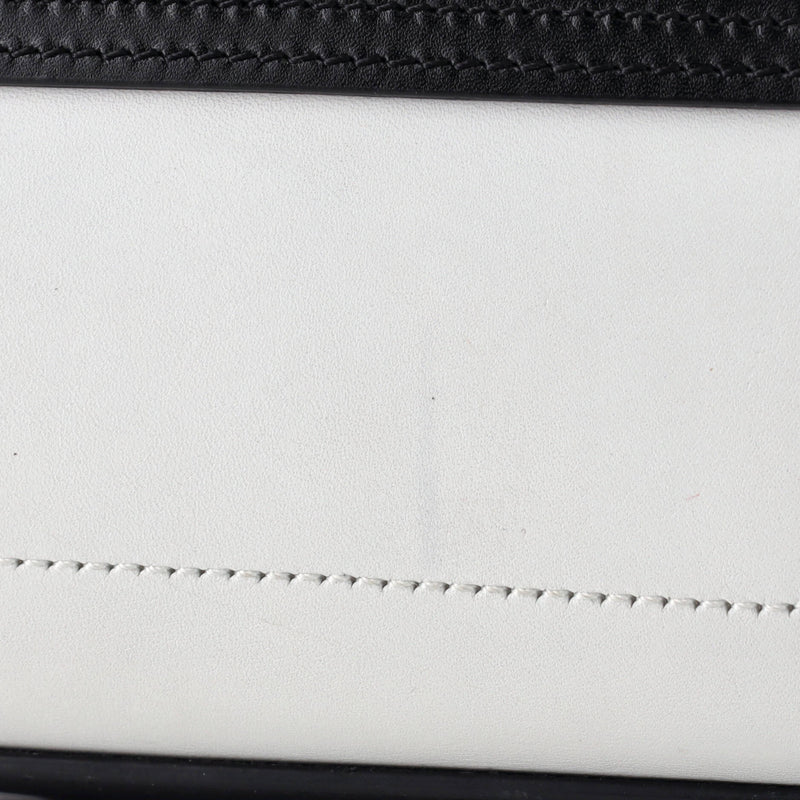 Tricolor Luggage Bag Leather Nano
