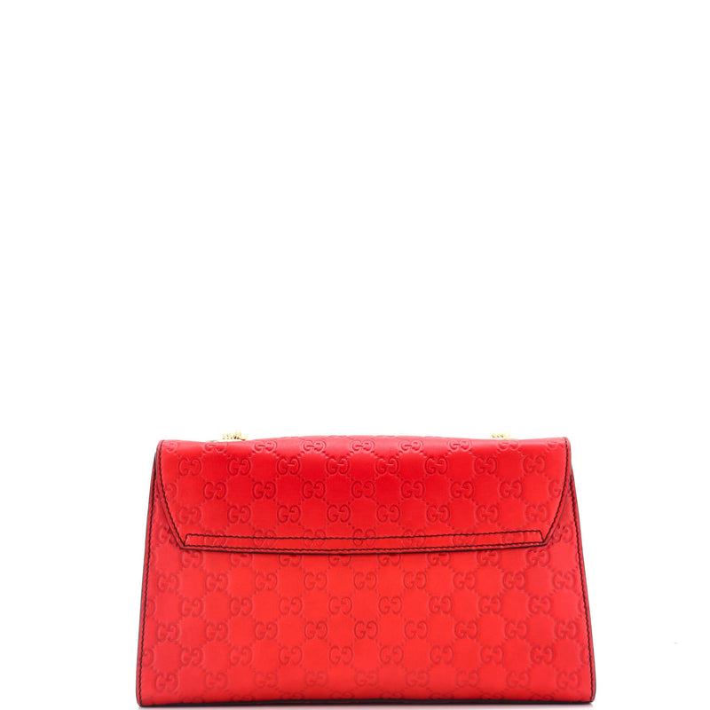 Emily Chain Flap Bag Guccissima Leather