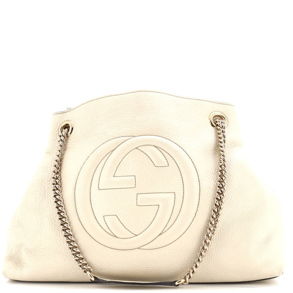 Soho Chain Strap Shoulder Bag Leather