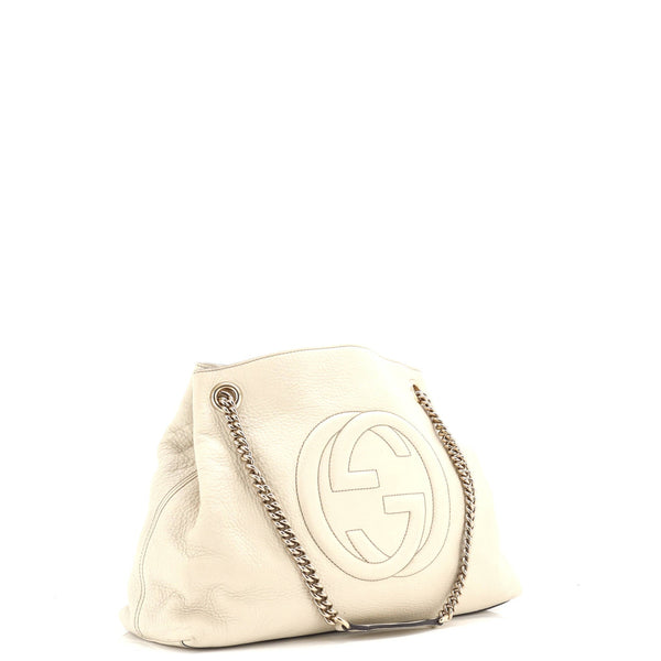 Soho Chain Strap Shoulder Bag Leather