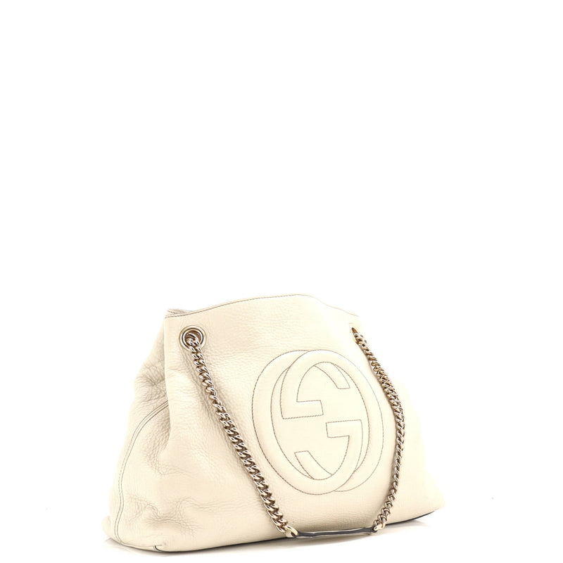 Soho Chain Strap Shoulder Bag Leather