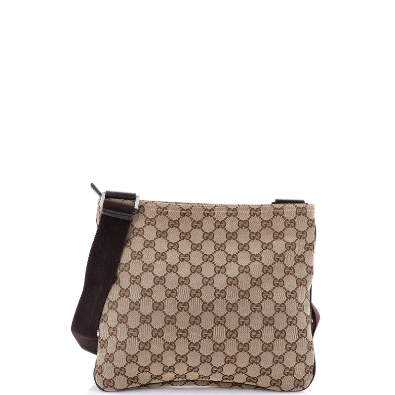 Front Pocket Messenger Bag Gg Canvas