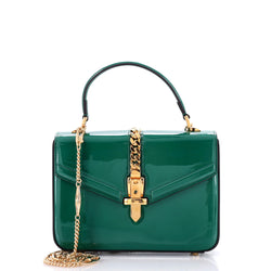 Sylvie Top Handle Bag Patent Mini