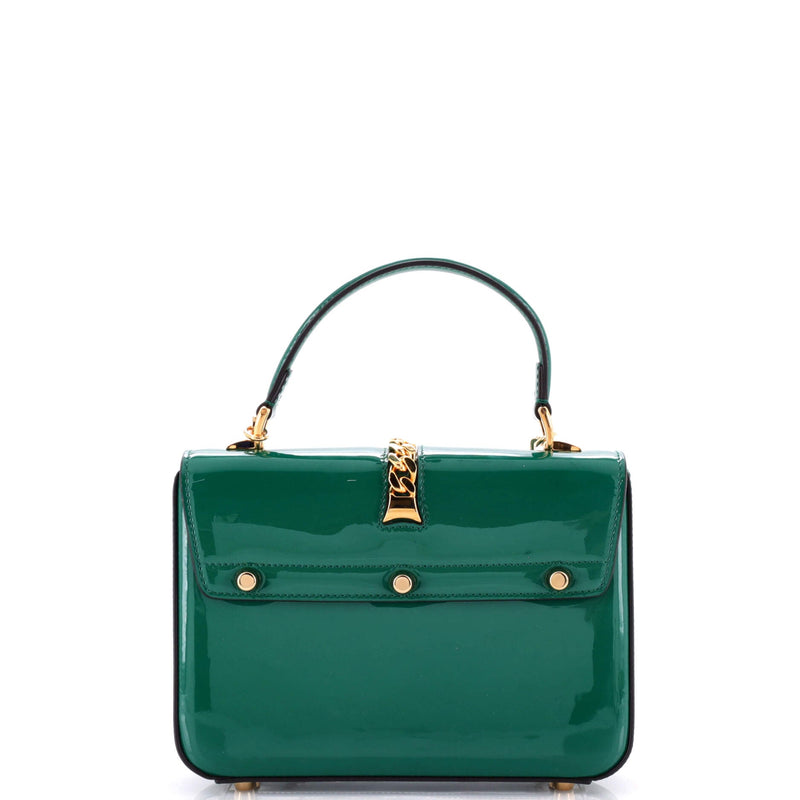 Sylvie Top Handle Bag Patent Mini