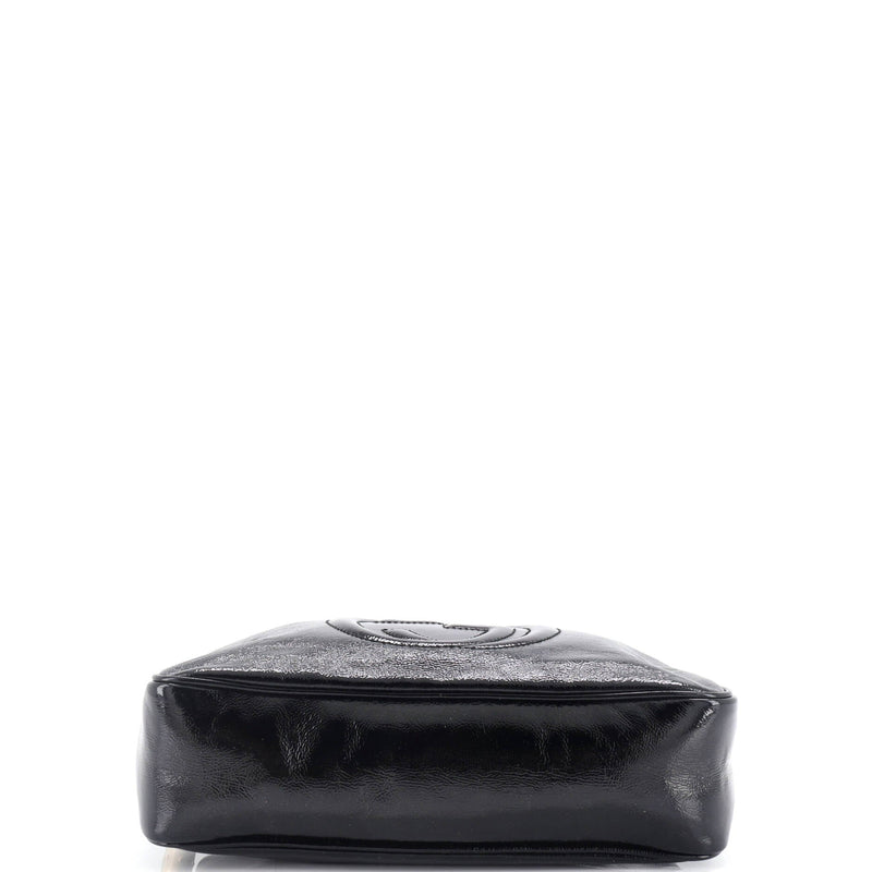 Soho Chain Zip Shoulder Bag Patent Small