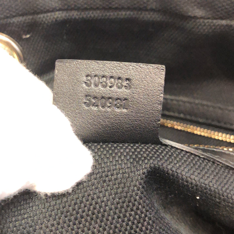 Soho Chain Zip Shoulder Bag Patent Small