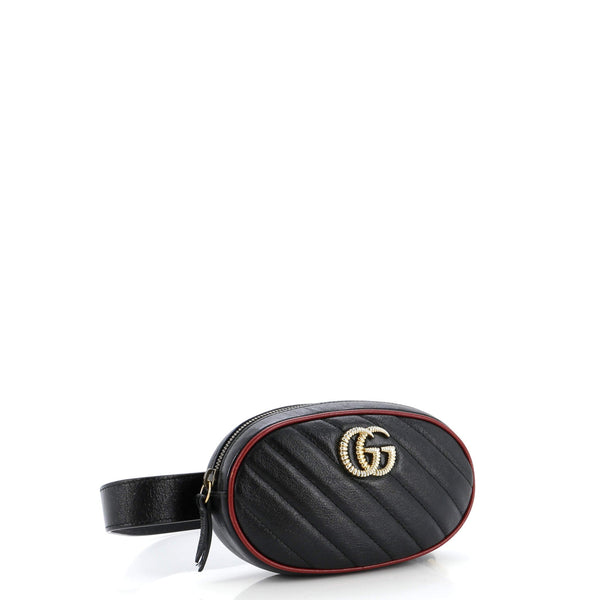 Gg Marmont Belt Bag Diagonal Quilted