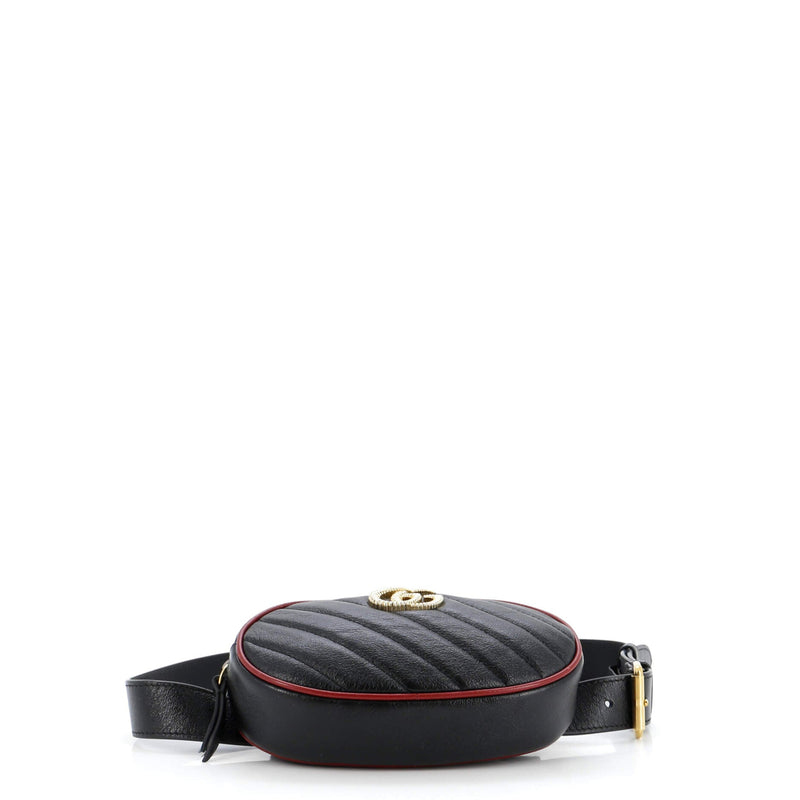 Gg Marmont Belt Bag Diagonal Quilted
