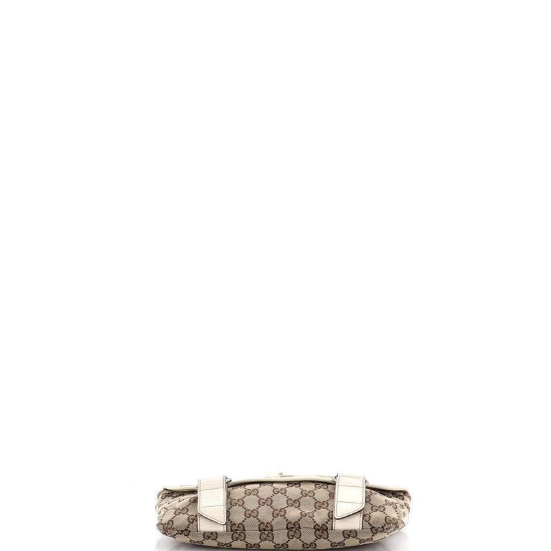 Double Belt Flap Messenger Gg Canvas