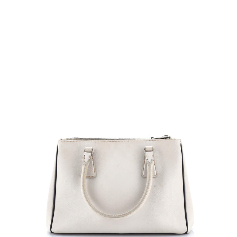 Double Zip Lux Tote Saffiano Leather