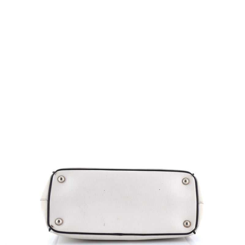 Double Zip Lux Tote Saffiano Leather
