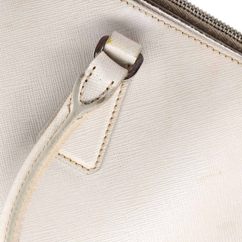 Double Zip Lux Tote Saffiano Leather