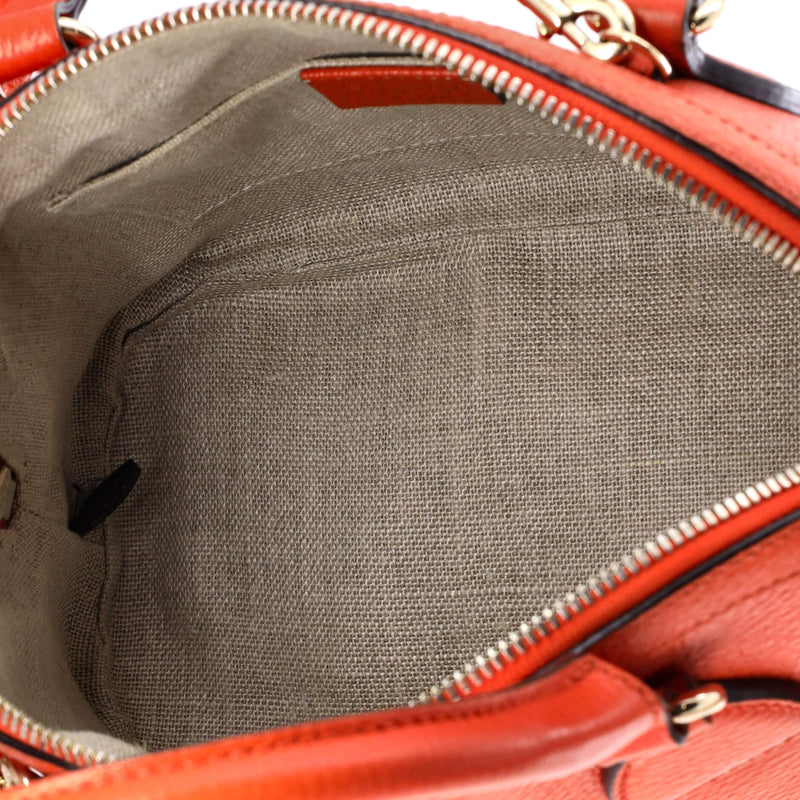 Convertible Dome Satchel Leather Mini