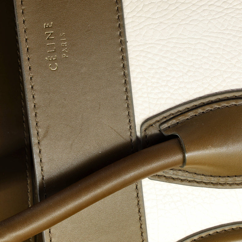 Tricolor Luggage Bag Leather Mini