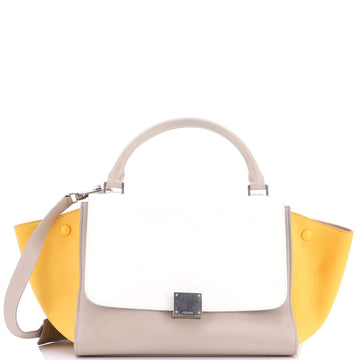 Trapeze Bag Leather With Patent Small