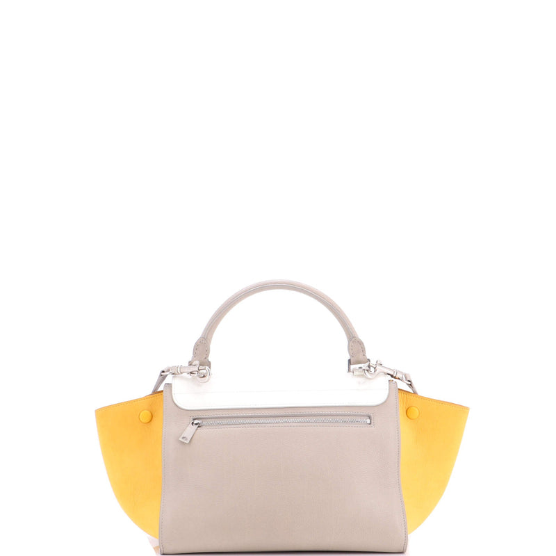 Trapeze Bag Leather With Patent Small