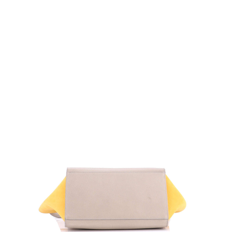 Trapeze Bag Leather With Patent Small