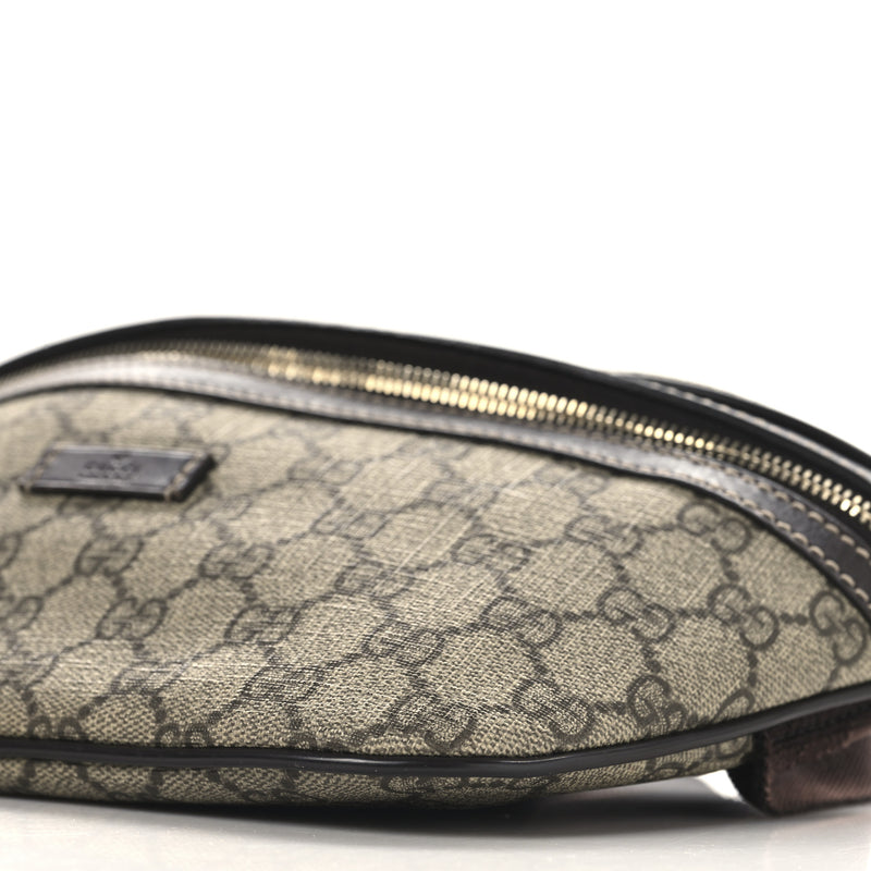 Gucci Gg Supreme Belt Bag Dark Brown