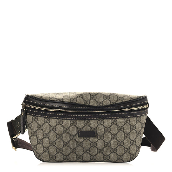 Gucci Gg Supreme Belt Bag Dark Brown