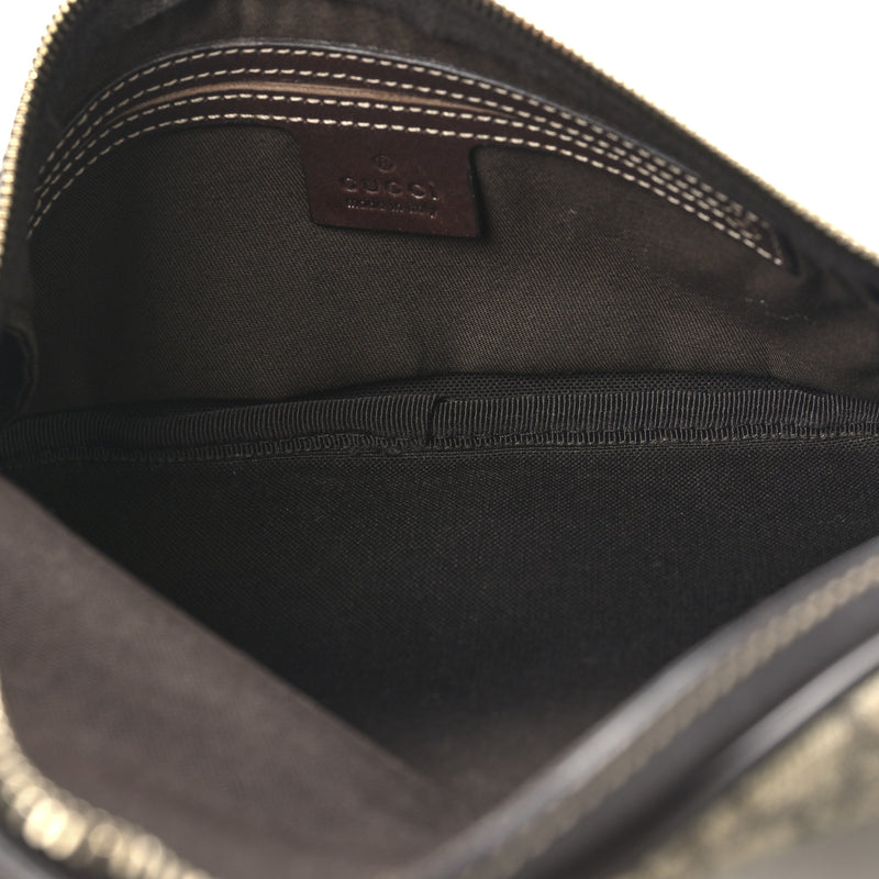 Gucci Gg Supreme Belt Bag Dark Brown