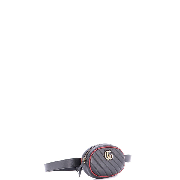 Gg Marmont Belt Bag Diagonal Quilted